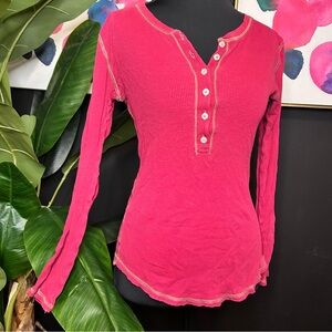 Women’s Long Sleeve Henley Top